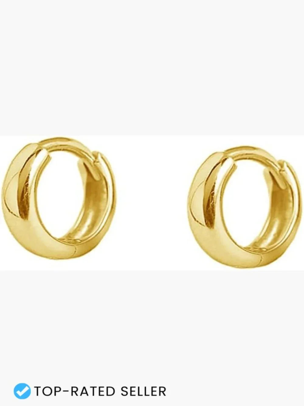 Thick Chunky Cuff Huggie Small Hoop Earrings Sleeper Helix Piercing